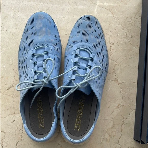 Cole Haan | Shoes | Cole Haan Blue Oxfords Sleek Design  display picture 2